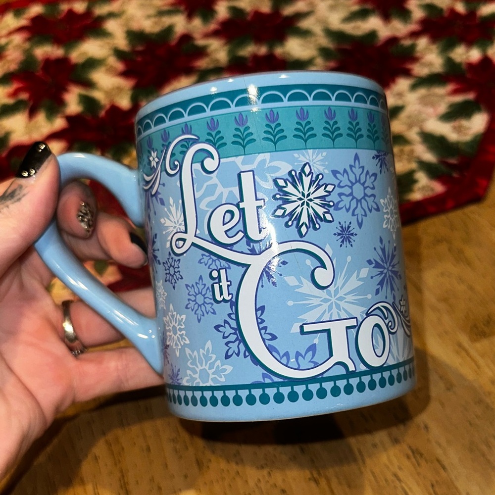 Frozen Elsa Disney Blue Mug 14 oz Ceramic Mug Dishwasher Safe Let It Go - Picture 2 of 9